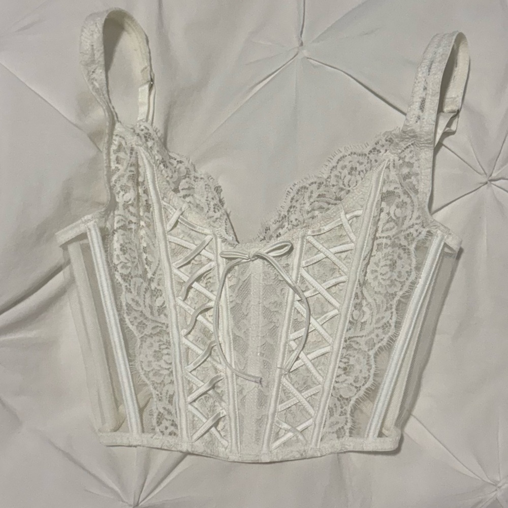 Victoria secret white corset